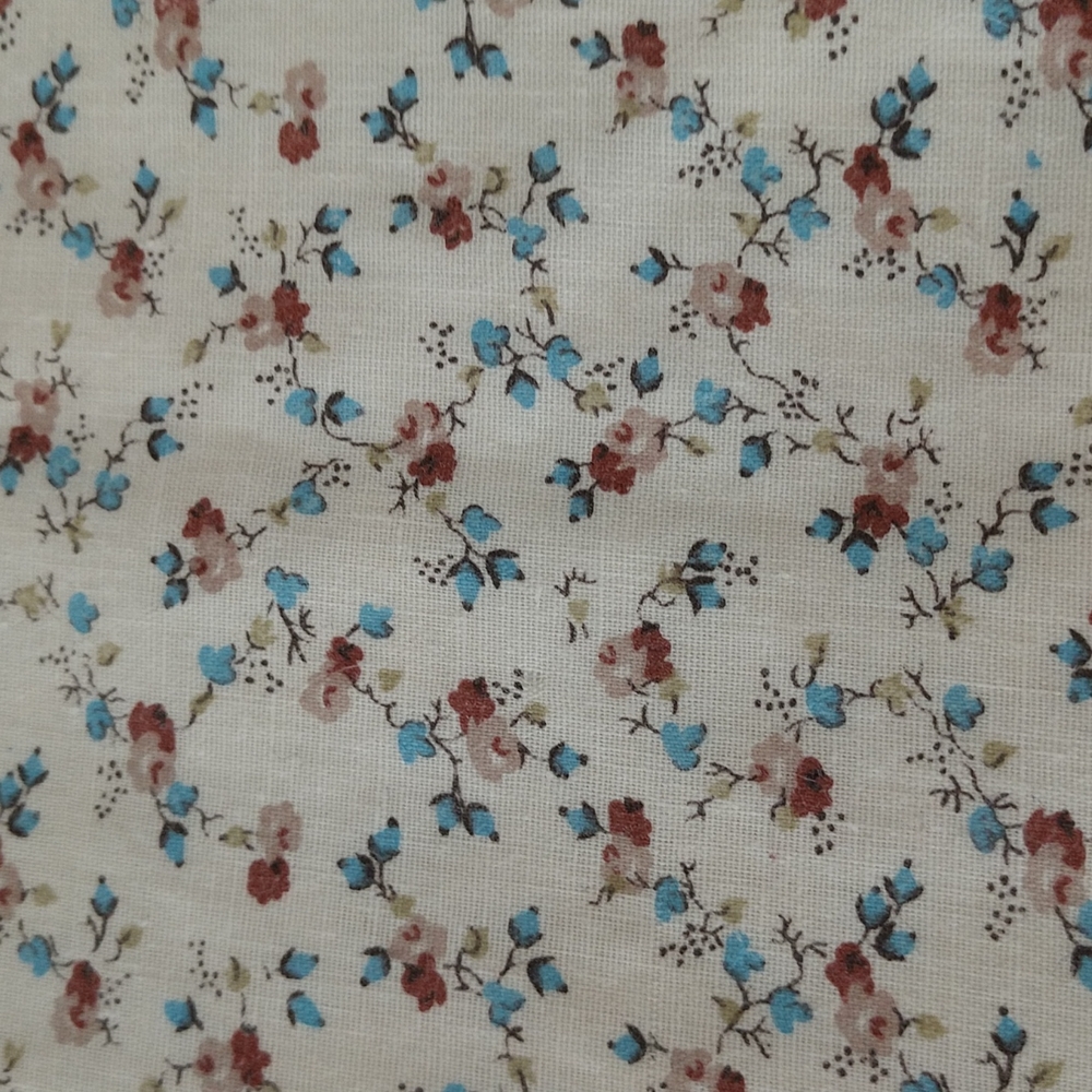 VINTAGE 80s Cottage Curtains: 2 Panels of Homespun Cotton, Rod Run COPY
